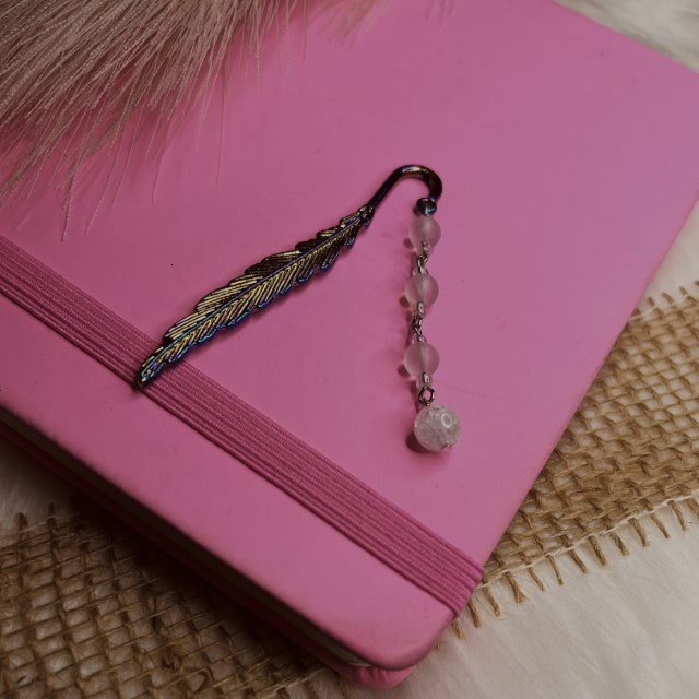 Rainbow feather bookmark
